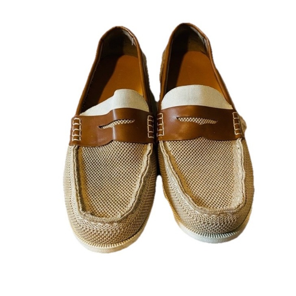 Club Room Bryce Men's Tan Beige Slip On Loafers Size 10.5 - Picture 2 of 10